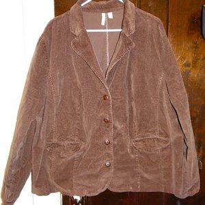 St. John's Bay Dark Brown Corduroy Blazer